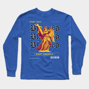 Blessed Roman Statue Saint Streetwear Urban Wear Urban Style Long Sleeve T-Shirt